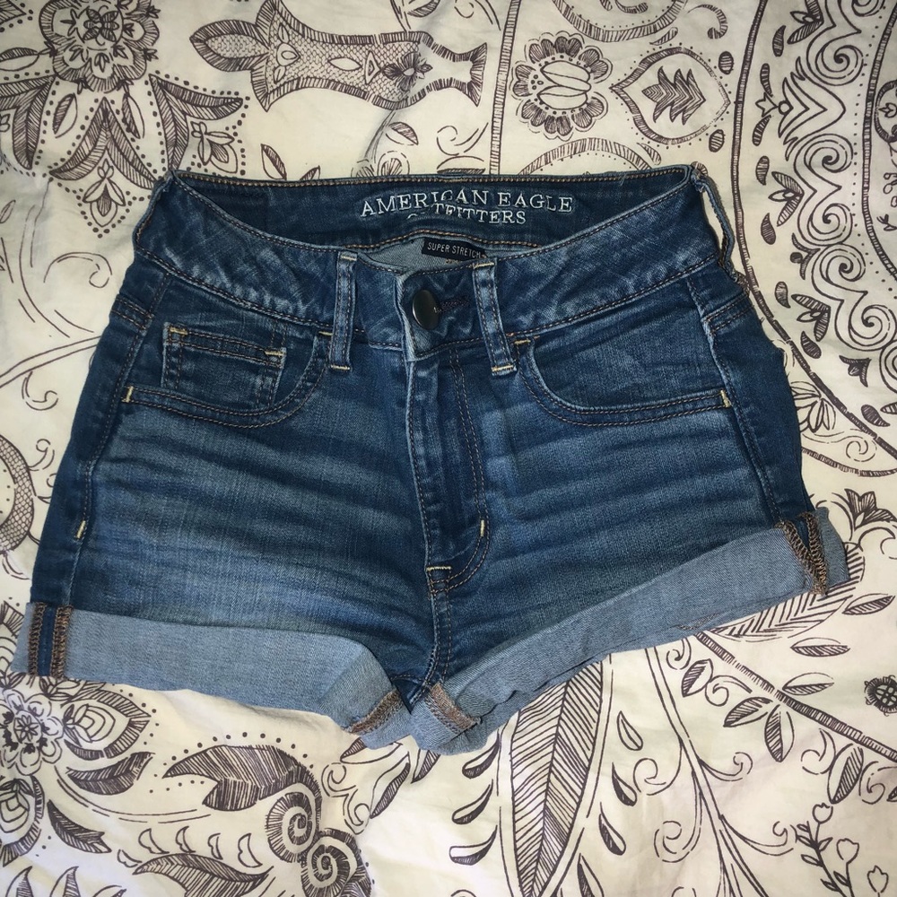 American Eagle Denim X High Waisted Shorts